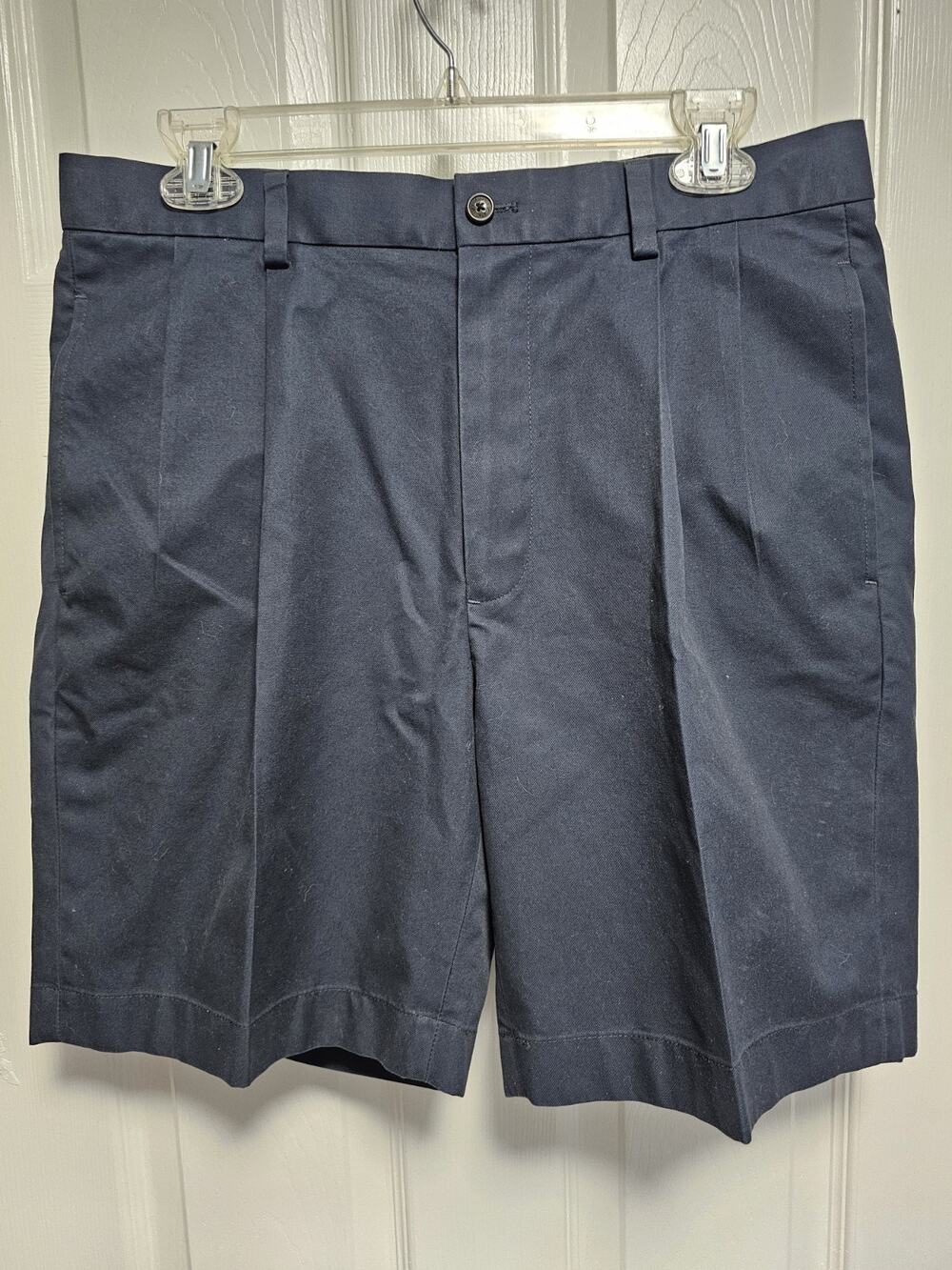Brooks Brothers Mens Light Weight Advantage Chino Blue Cotton Shorts Size 33